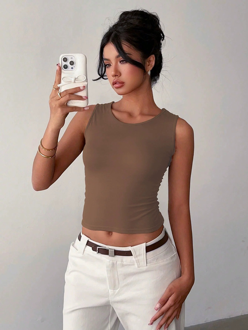 ZARA Summer Elegant Back Bow Design Blouse
